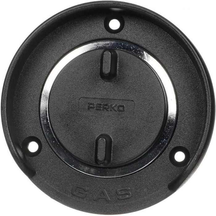 Seachoice 32011 Chrome Plated Zinc Gas Deck Fill w/ Cap (Strap Tether) for, 1-1/2" Hose