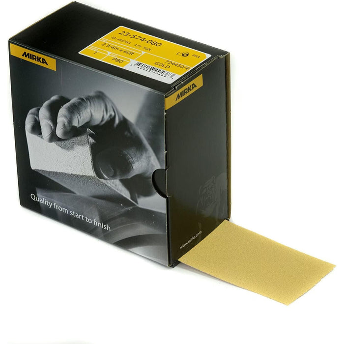 Mirka 23-584-180 Gold 2-3/4 x 40 Yard PSA Roll, 180G