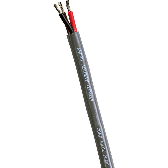 Ancor 156425 Marine Grade Bilge Pump Cable, Tinned Copper, 14/3 AWG, 250', Grey Jacket