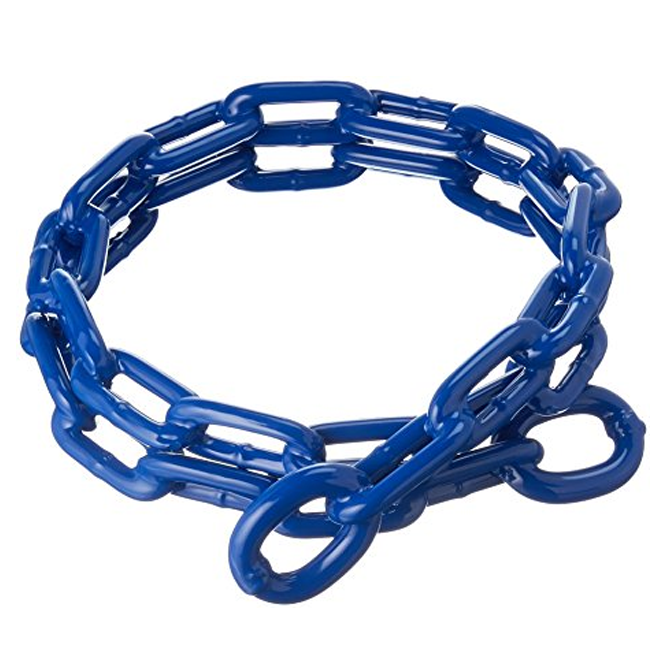 Greenfield Products 2115-R 1/4" x 4' Anchor Lead Chain Royal Blue