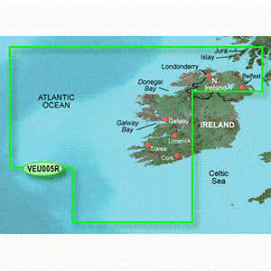 Garmin BlueChart g3 Vision HD - VEU005R - Irlanda, Costa Oeste - microSD