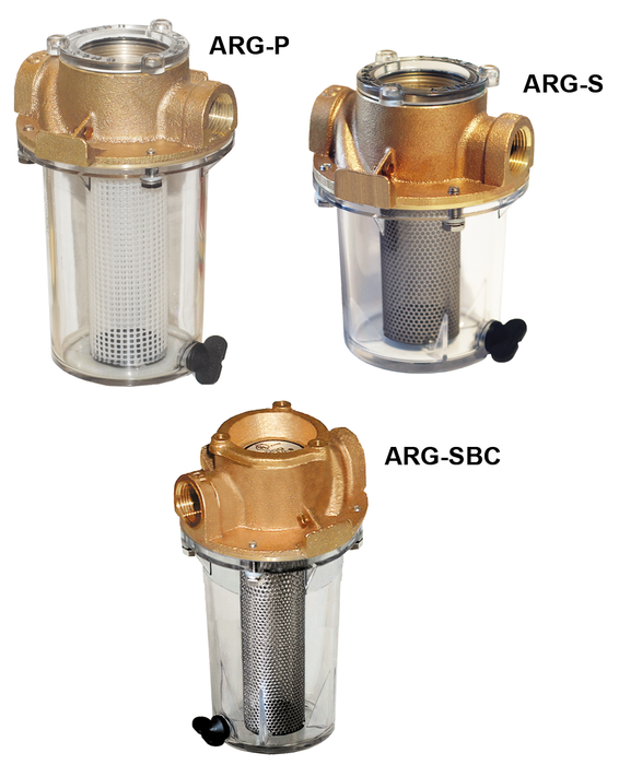 Groco ARG-3000-P ARG Bronze Strainer With Plastic Basket