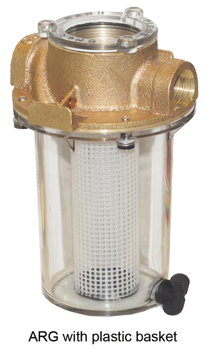 Groco ARG-3000-P ARG Bronze Strainer With Plastic Basket