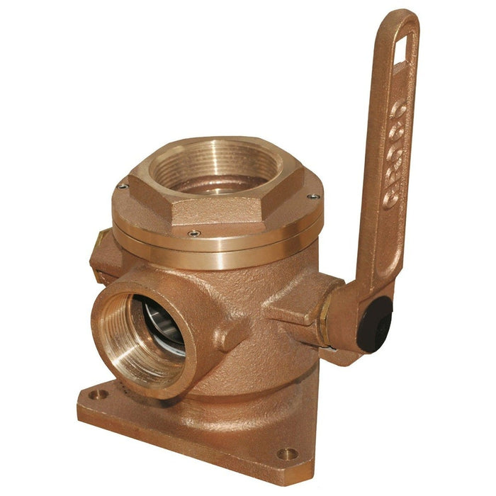 Groco SBV-2500-P 2-1/2" Safety Seacock w/2" Side Port