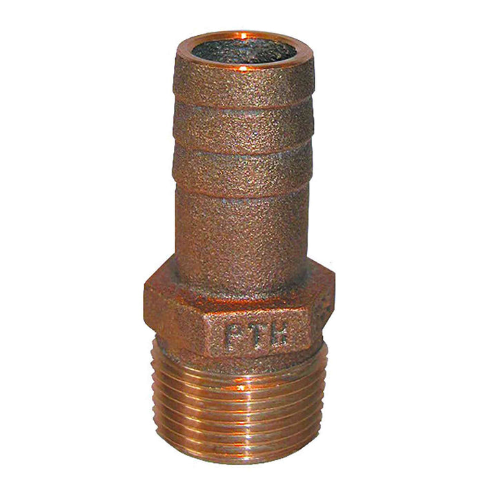 Groco PTH-4000 PTH Bronze Standard Flow Pipe-To-Hose Adapter With NPT Thread