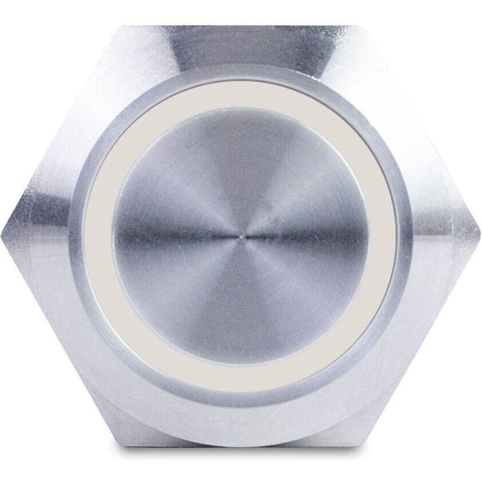 Sierra AV10040W Push-Button Switch, Off/On, White Halo LED