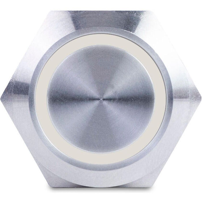 Sierra AV10030W Push-Button Switch, Off/(On), White Halo LED