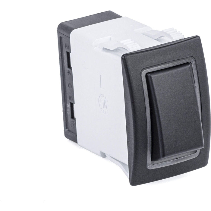 Sierra RK40650B Rocker Switch w/Halo LED Light, ON OFF, DPST, Blue