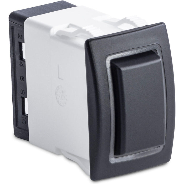 Sierra RK40650G Rocker Switch w/Halo LED Light, ON OFF, DPST, Green