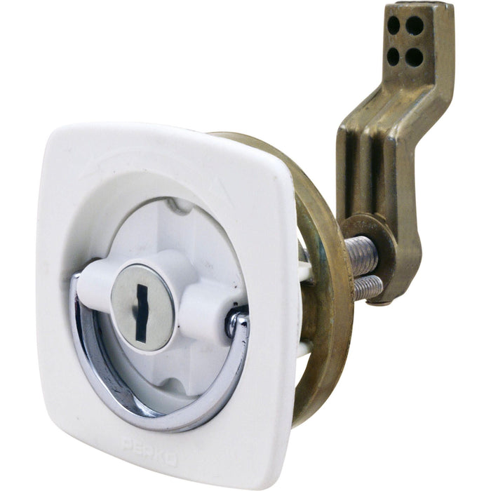 Perko 0931DP1WHT 2-1/2 X2-1/2 White Flush Loc