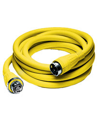 Hubbell 50 Amp 125/250 V Shore Power Cord 50 Foot Yellow