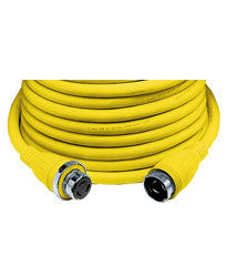 Hubbell 50 Amp 125 V Shore Power Cord 50 Foot Yellow