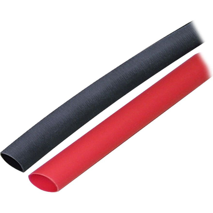 Ancor 304602 Marine Grade Adhesive Lined Heat Shrink Tubing, 3/8" x 3", Black/Red, 1/1/Pk