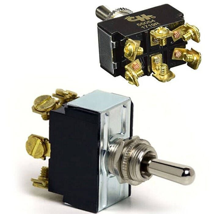 Cole Hersee 55054-BP (On)-Off-(On) Toggle DPDT