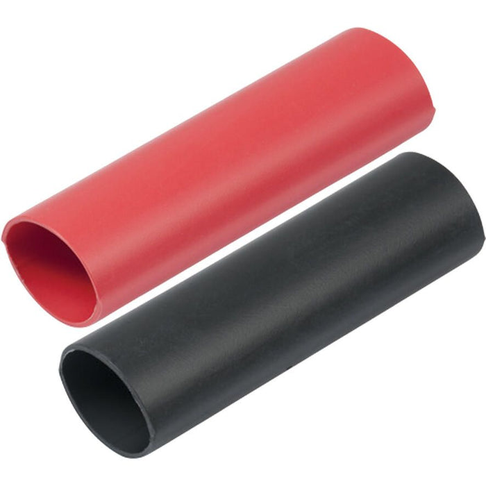 Ancor 327202 Heat Shrink Battery Cable Tube Combo Pack, Marine Grade, for 2-4/0, includes 1" x 3" Red and Black