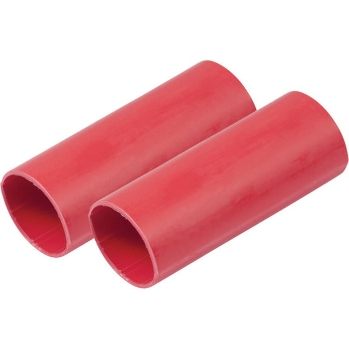 Ancor 327606 Marine Grade Heat Shrink Heavy Wall Battery Cable Tube for 2-4/0, 1" x 3" (2/Pack), Red