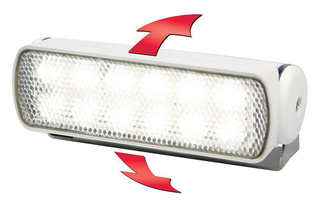 Hella 980670211 Sea Hawk 9-33V DC White Light LED Deck Lamp, Spot