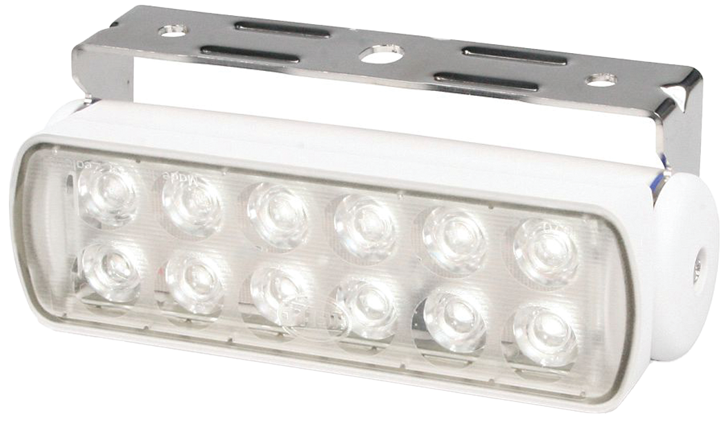 Hella 980670211 Sea Hawk 9-33V DC White Light LED Deck Lamp, Spot