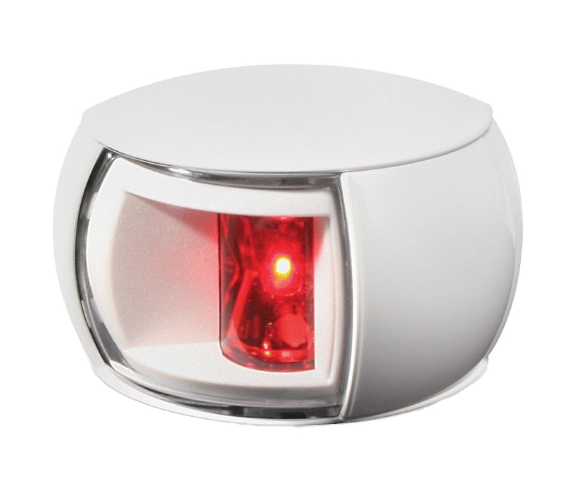 Hella 980520111 NaviLED Port (Red) Side Light Only, White w/Clear Lens, 1 ea.