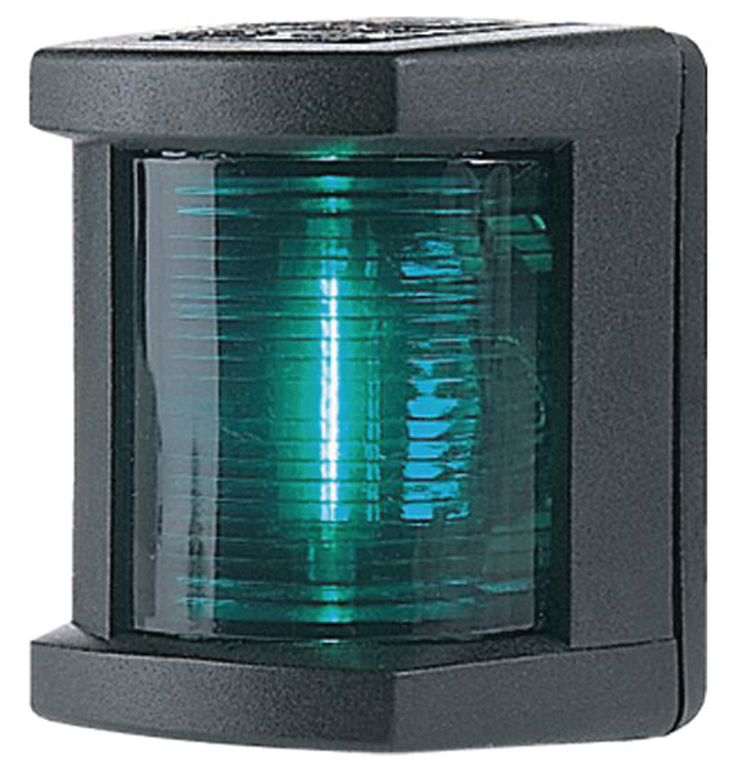 Hella 3562025 3562 Series 12V 1 NM Powerboat & Yacht Navigation Lamp, Black Housing, Starboard