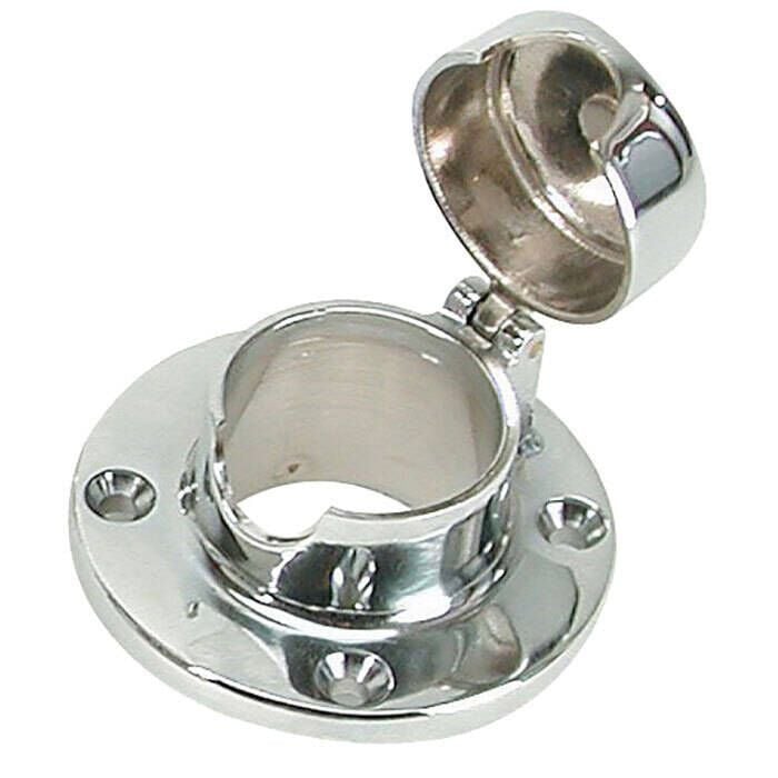 Whitecap S-0112C Chain & Rope Deck Pipe Hinged 1-1/2" Opening