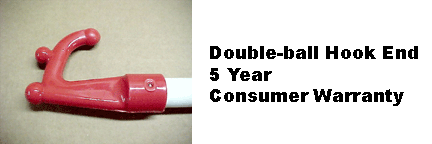 Beckson Marine HM-6 Hook-Mate Boat Hook, Red