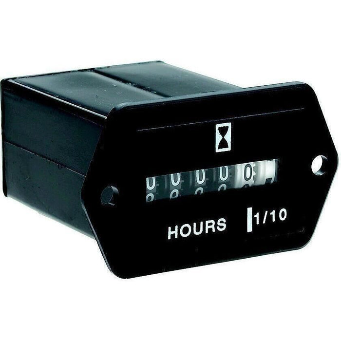 Seachoice 15321 Hourmeter Gauge for Boats, Rectangular, Black