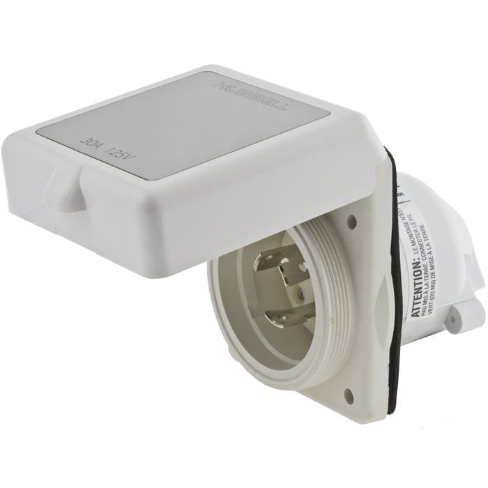 Hubbell HBL504NM 50A 125/250 Volt Shore Power Inlet