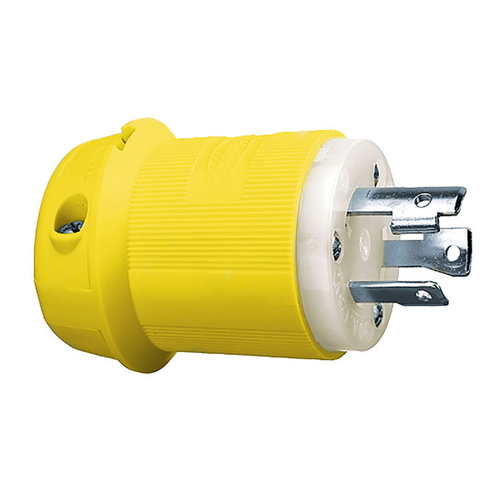 Hubbell HBL26CM11 Yellow 30A 125V Twist Lock Insulgrip Plug