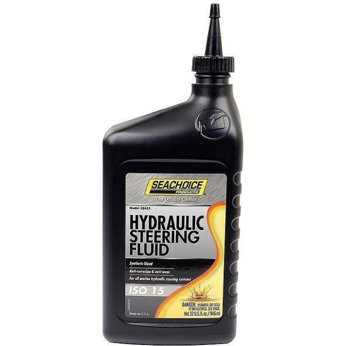 Seachoice 28423 Hydraulic Steering Fluid Synthetic Blend, ISO 15, 1 Qt.