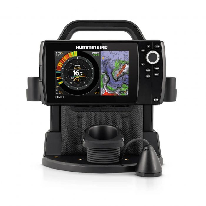 Humminbird 411750-1 Ice Helix 7 CHIRP GPS G4 Sonar Fishfinder & Chartplotter