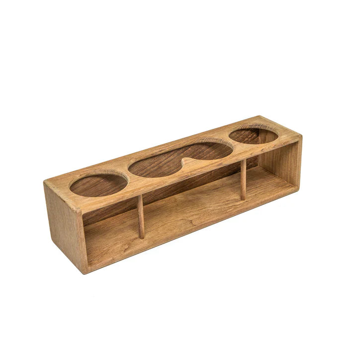 Whitecap 62632 Estante para cuatro bebidas/binoculares - Teca