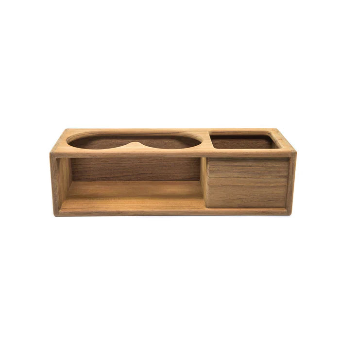 Whitecap Teak Two Insulated Drink/Binocular Rack w/Tray
