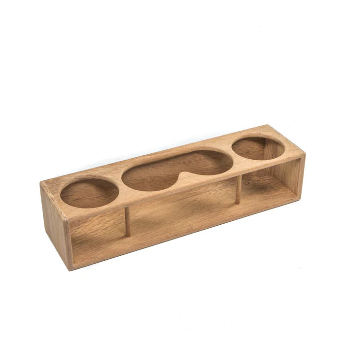 Whitecap 62634 Estante para binoculares/bebidas con cuatro aislamientos de teca