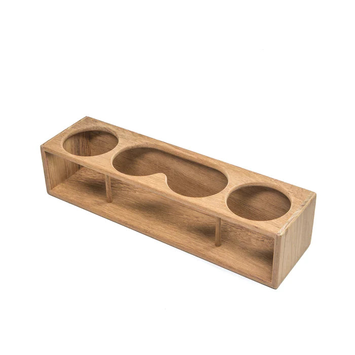 Whitecap 62634 Estante para binoculares/bebidas con cuatro aislamientos de teca