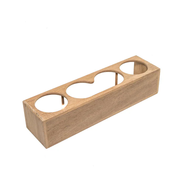 Whitecap 62634 Estante para binoculares/bebidas con cuatro aislamientos de teca