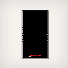Mercury 1353036 Decal Fits Dual Control Cover
