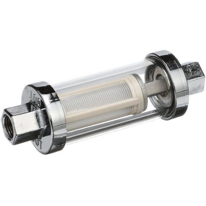 Seachoice 20941 in-Line Fuel Filter, Clear Body, Universal Fit