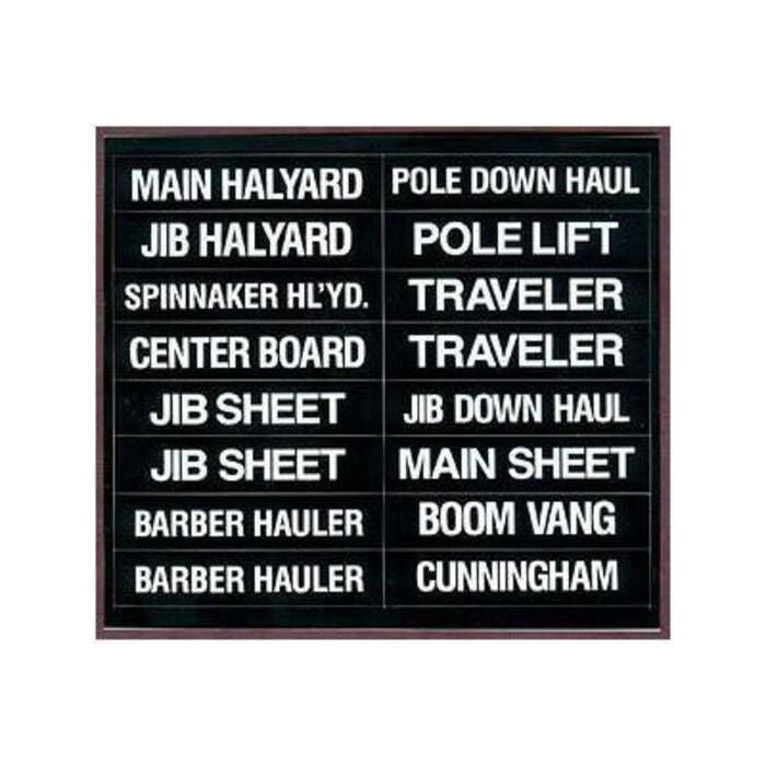 Bernard Engraving IL-01 16 Label Set for Sailboats