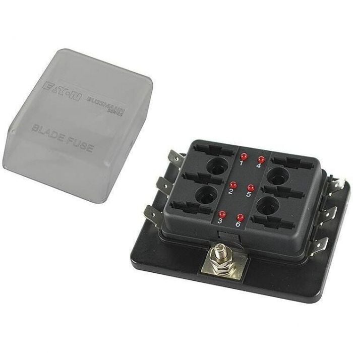 Seachoice SC11274 6-Gang Indicating ATC Fuse Panel