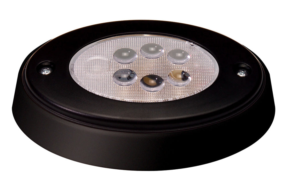 Luz de cabina con lente pulsadora LED blanca ovalada - Estuche