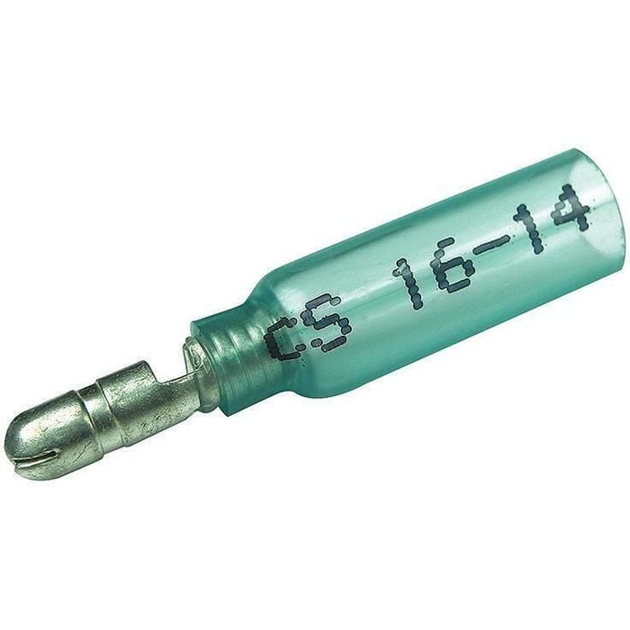 Seachoice 50-61751 Insulated Heat Shrink Bullet Terminals, Male