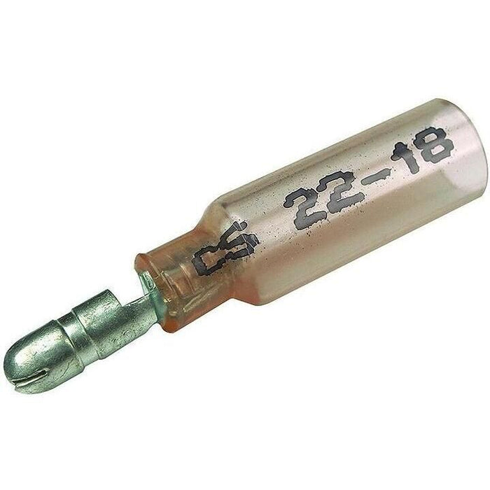 Seachoice 50-61701 Insulated Heat Shrink Bullet Terminals, Male