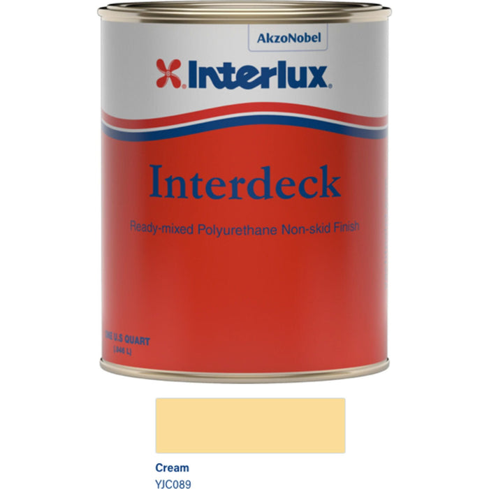International Paint YJC089/QT Interdeck Non Skid Finish, Cream, Qt.