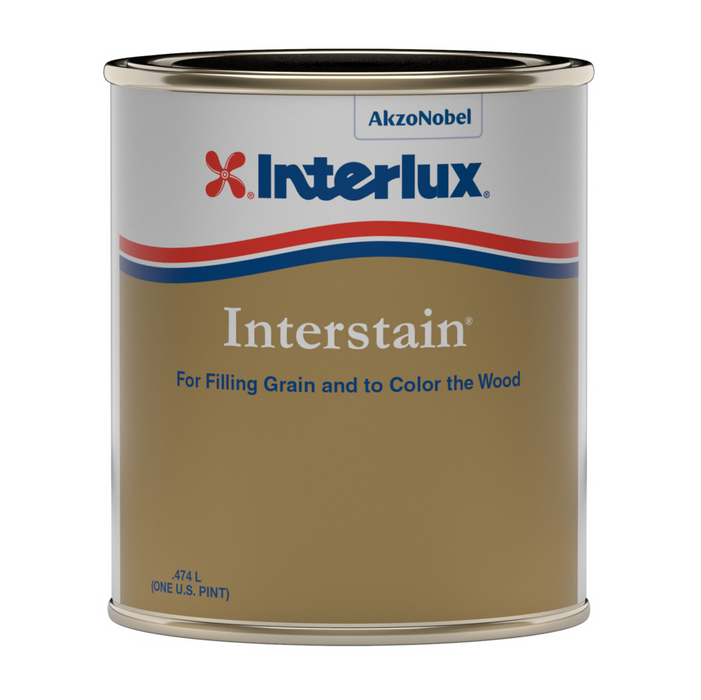 International Paint Y573/PT Interstain Wood Filler, Cc Dark Red Mahogany, Pt., 12/case