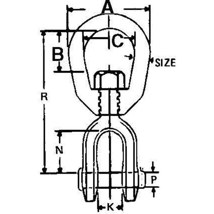 Seachoice Hot Dip Galvanized Swivel