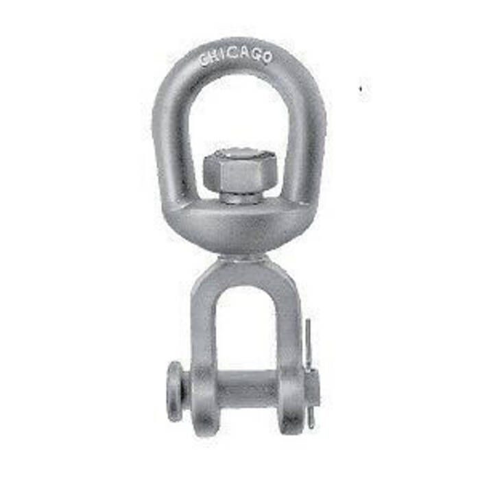 Chicago Hardware 216104 Galvanized Jaw & Eye Swivel, 5/16"