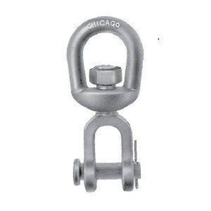 Chicago Hardware 216203 Galvanized Jaw & Eye Swivel, 1/2"