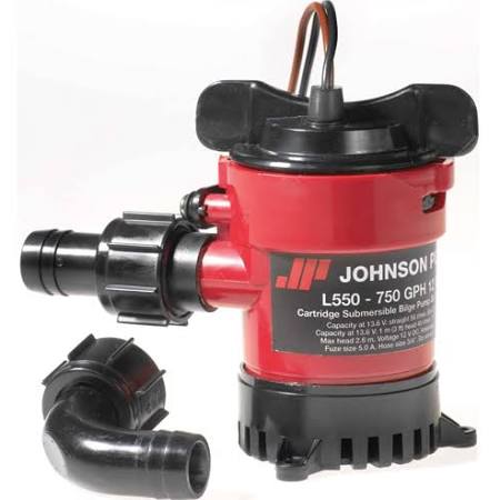 Johnson Manual Electric Bilge Pump - 12 Volt