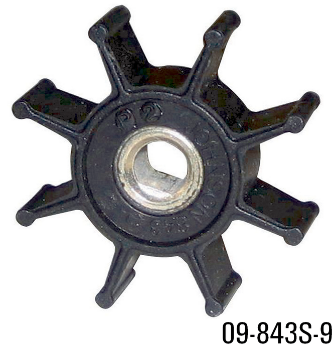 Johnson Pump 09-843S-9 F3B Impeller Kit, Nitrile, 1-7/8"